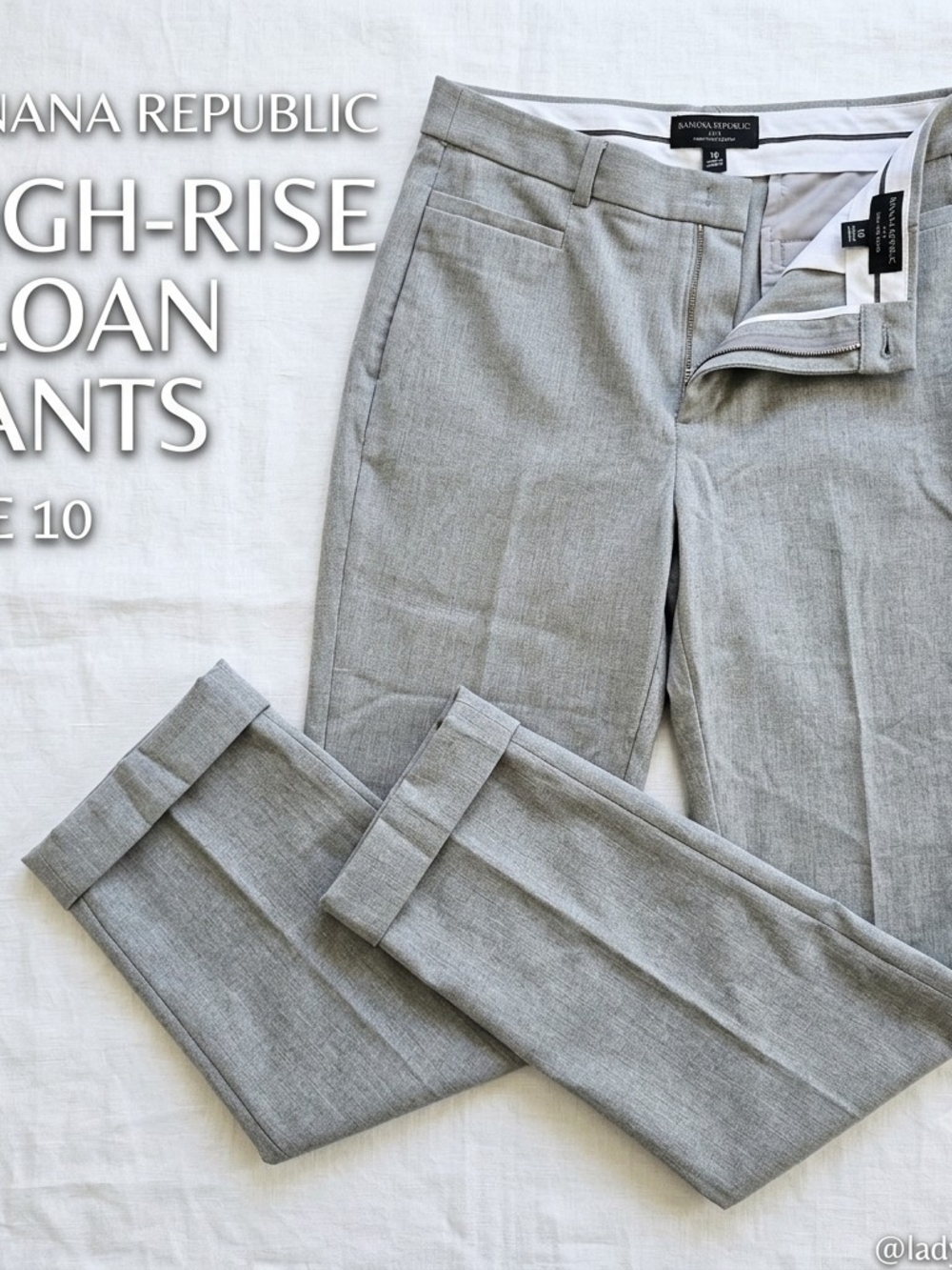 Banana Republic Women's Dress Pants in Light Gray